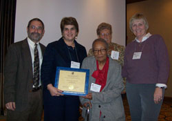 Bradley Fisher, Chair, Program of Merit Committee; Nina Silverstein; Marian Spencer; Judith Griffin; and Jerrilyn Quinlan (not pictured: Mary St. Jean)